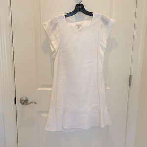 Linen Joie dress. In white. Like new